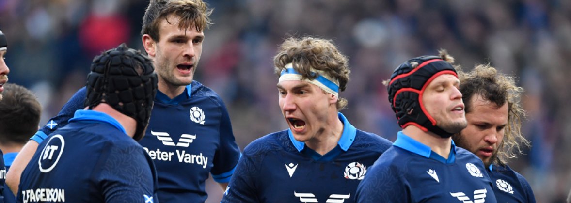 Scotland Rugby Union players at the Six Nations